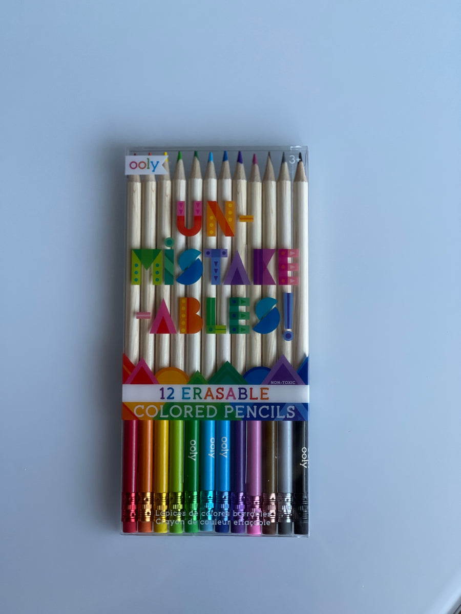 UNMISTAKEABLES ERASABLE COLORED PENCILS, FREE SHIPPING